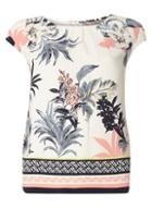 Dorothy Perkins *billie & Blossom Floral And Stripe Print Border Shell Top