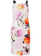 Dorothy Perkins Lilac Floral Strappy Scuba Pencil Dress