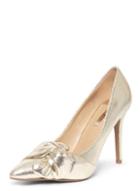 Dorothy Perkins Gold 'gotcha' Twisted Bow Court Shoes