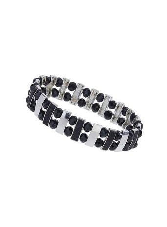 Dorothy Perkins Glitter Black Bead Bracelet