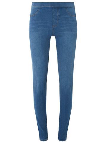 Dorothy Perkins *tall Midwash Blue 'eden' Super Soft Jeggings