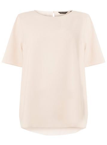 Dorothy Perkins Dp Curve Blush Pleat Back Blouse