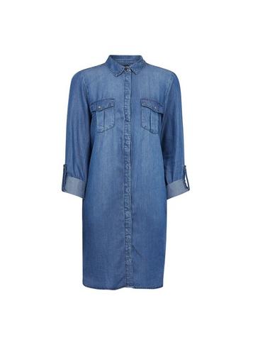 *vero Moda Blue Denim Shirt Dress