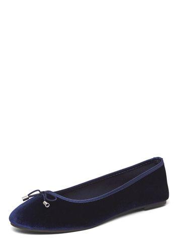 Dorothy Perkins Navy Wide Fit Velvet 'pandora' Pumps