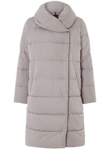 Dorothy Perkins Grey Longline Duvet Coat
