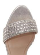 Dorothy Perkins *quiz Silver Diamante Strap Heel Sandals