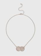 Dorothy Perkins Double Coin Charm Necklace
