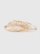 Dorothy Perkins Gold Look Textured Bangle Pack