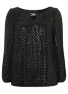 Dorothy Perkins *billie & Blossom Black Wave Sequin Blouse