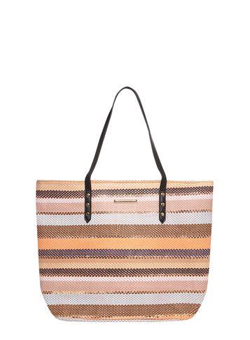 Dorothy Perkins Coral Stripe Beach Bag