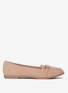 Dorothy Perkins Wide Fit Nude 'light' Loafers