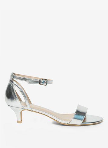 Dorothy Perkins Silver 'sunrise' Heeled Sandals