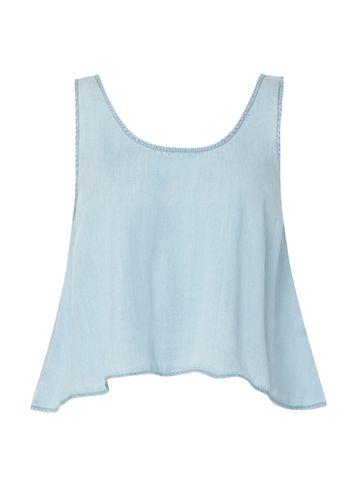 Dorothy Perkins *noisy May Blue Crop Top