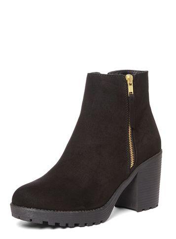 Dorothy Perkins Black 'minny' Chunky Ankle Boots