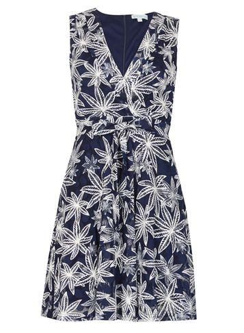 Dorothy Perkins *voulez Vous Navy Lace Wrap Dress