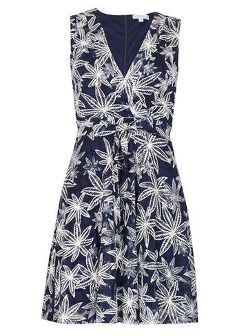 Dorothy Perkins *voulez Vous Navy Lace Wrap Dress