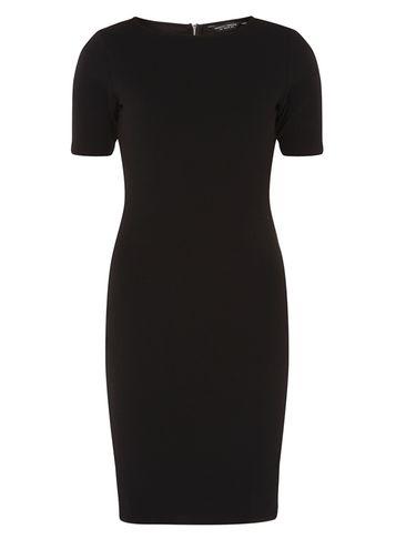 Dorothy Perkins Black Short Sleeve Bodycon Dress