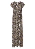 Dorothy Perkins Black Ditsy Floral Print Jersey Maxi Dress