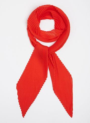 Dorothy Perkins Red Plain Plisse Scarf