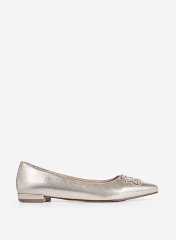 Dorothy Perkins Gold 'peyton' Jewelled Pumps