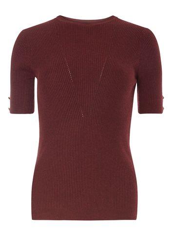 Dorothy Perkins Berry Fashioned Rib Tee