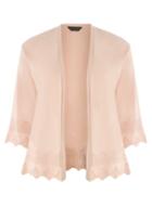 Dorothy Perkins Peach Scallop Trim Cardigan