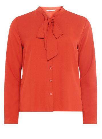 Dorothy Perkins *only Orange Pussybow Blouse