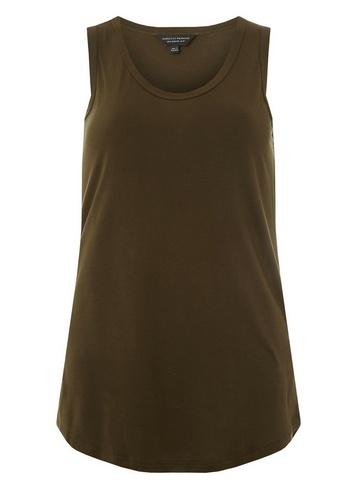 Dorothy Perkins Khaki Viscose Vest