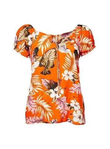 Dorothy Perkins Orange Floral Print Top