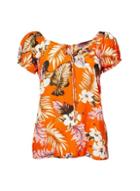 Dorothy Perkins Orange Floral Print Top