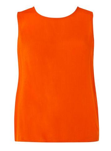 Dorothy Perkins *vero Moda Orange Button Shell Top