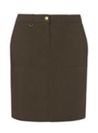 Dorothy Perkins *tall Khaki Poplin Skirt