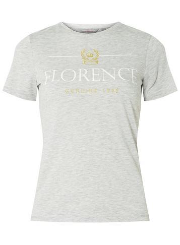 Dorothy Perkins Petite Grey 'florence' Motif T-shirt