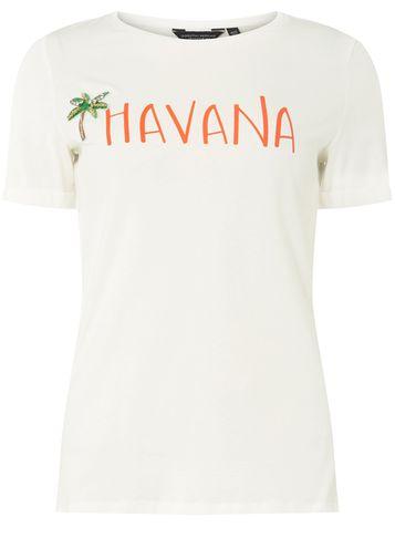 Dorothy Perkins Ivory 'havana' Motif T-shirt