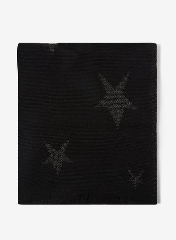 Dorothy Perkins Black Lurex Star Scarf
