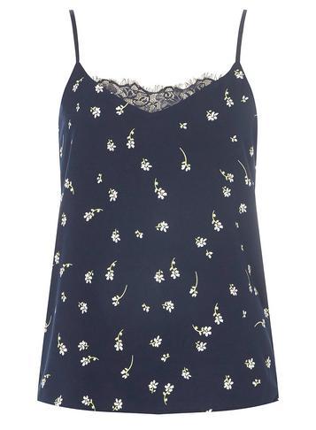 Dorothy Perkins *only Navy Ditsy Print Camisole Top