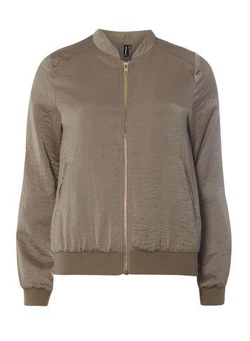 Dorothy Perkins *izabel London Grey Sateen Bomber Jacket
