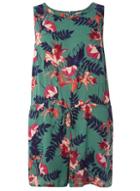 Dorothy Perkins *juna Rose Green Floral Print Playsuit