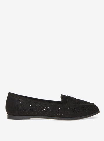 Dorothy Perkins Wide Fit Black Lana Loafers