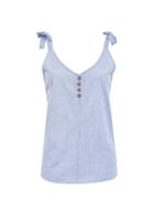 Dorothy Perkins Chambray Button Camisole Top