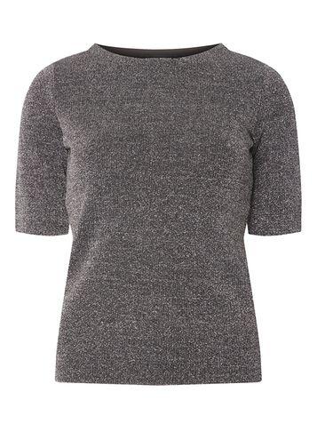 Dorothy Perkins Silver Sprakle Knitted T-shirt