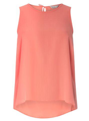 Dorothy Perkins Petite Coral Sleeveless Shell Top