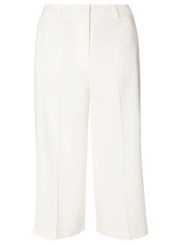 Dorothy Perkins Ivory Split Wide Crop Trousers