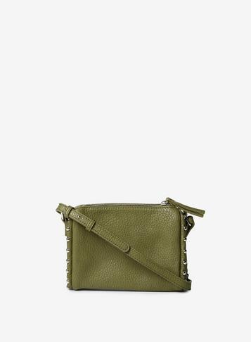 Dorothy Perkins *pieces Khaki 'kimba' Cross Body Bag
