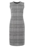 Dorothy Perkins Grey Checked Print Seam Pencil Dress