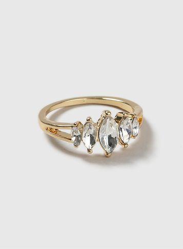 Dorothy Perkins Oval Crystal Ring
