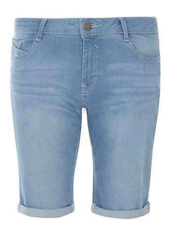 Dorothy Perkins Petite Bleach Knee Shorts