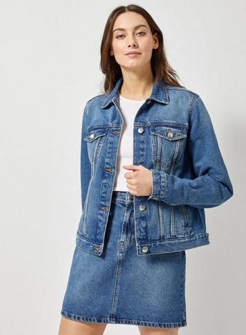 Dorothy Perkins Washed Indigo Denim Jacket