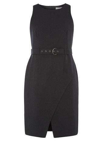 Dorothy Perkins Petite Textured Belted Dress