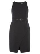 Dorothy Perkins Petite Textured Belted Dress
